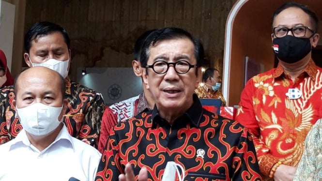 Yasonna Menyerahkan Nasib Wamenkumham kepada Presiden Jokowi