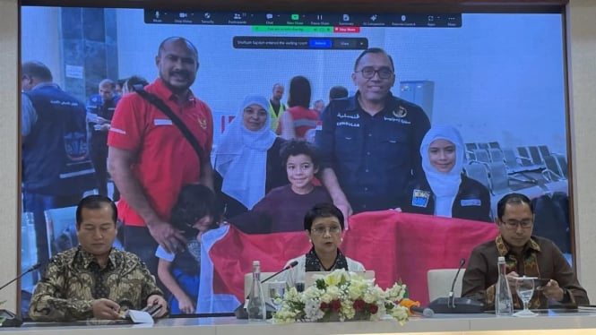 Proses Evakuasi Satu Keluarga di Gaza Selatan Palestina Diceritakan oleh Menteri Luar Negeri Retno Marsudi