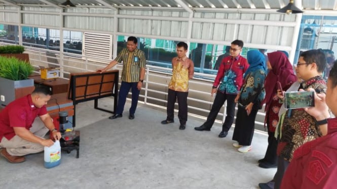 Lapas Curup Bengkulu Menggelar Demonstrasi Penggunaan Bahan Bakar dari Oli Bekas di Ditjenpas