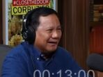 Jawaban Prabowo Terhadap Pertanyaan Deddy Corbuzier Mengenai Bobby ke Istana: Jika Dia Layak, Insyaallah