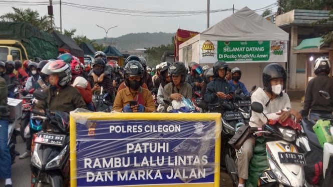 Polisi Bakal Mengawal Mudik Naik Sepeda Motor Hingga ke Pelabuhan Ciwandan