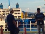 Suasana Salat Idul Fitri di Kapal Merak-Bakauheni