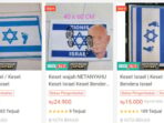 – Keset Bendera Israel Dijual dengan Harga Terjangkau di Marketplace, Lengkap dengan Foto Netanyahu