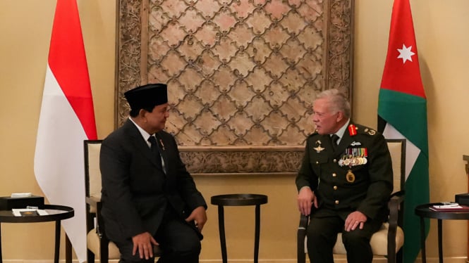 Prabowo Bertemu Raja Abdullah II di Yordania, Ini Topik yang Dibicarakan