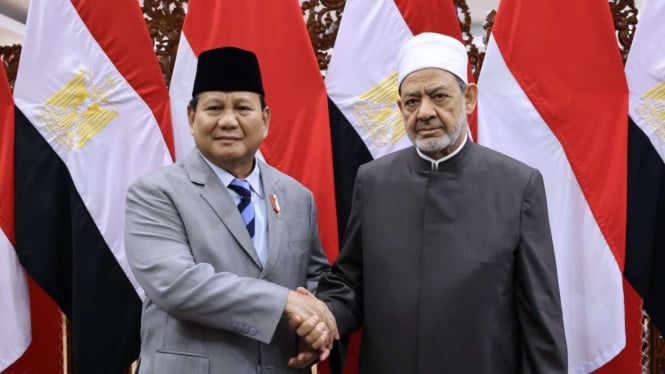 Imam Besar Al Azhar Berdoa untuk Prabowo saat Berkunjung di Kemhan