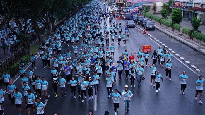 Riau Bhayangkara Run 2024: Lautan Manusia 10 Ribu Peserta Memenuhi Jalan Sudirman Pekanbaru