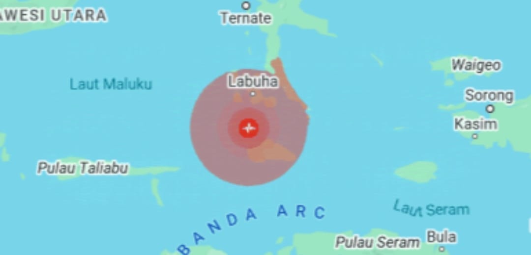 Gempa Magnitudo 5.8 Terjadi Baru Saja di Labuha Maluku Utara dan Gw anyar Bali